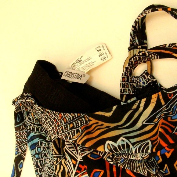 Christina One Piece Swim Suit with Over Dress - Picture 3 of 5